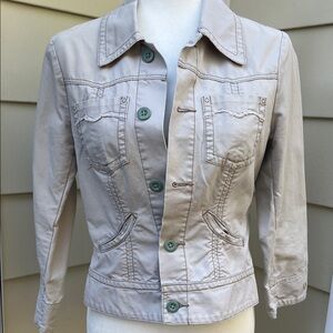 G1 Basic Goods Beige Cotton Utility Jacket